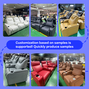 Электрическое кресло-реклайнер класса люкс для домашнего кинотеатра, мультимедийной студии, виллы, сиденья для просмотра фильмов - Product Image 5