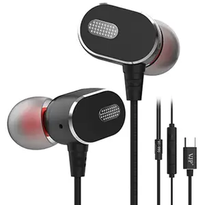 Hi-Fi Stéréo USB C Casque Filaire Antibruit Type C Écouteurs Compatible avec Google Pixel 3/2/XL Huawei Essentielle