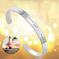 Vente en gros de bracelets I love you en morse personnalisés, bijoux en acier inoxydable, bracelets de couple longue distance à la mode
