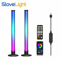 Lampe de bureau intelligente à éclairage LED, alimentation USB, abat-jour blanc, télécommande, synchronisation musicale Wi-Fi, 16 millions de couleurs LED RGBIC, écologique, à intensité variable