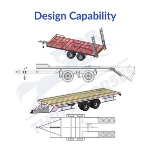Caja de eje Remolque de carga Remolque de caja de remolque pequeño Remolque de caja de descarga - Product Image 5