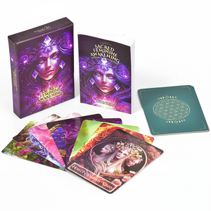 Usine d'impression OEM tout-en-un : Jeu complet de cartes de tarot personnalisées, boîte rigide personnalisée avec guide, jeu de divination sur mesure - Product Image 1