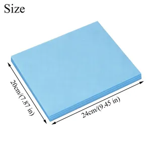 100 Piezas de Papel Filtro Desechable para Colector de Polvo de Uñas, Papel Filtro No Tejido Rosa/Azul/Blanco para Máquina de Manicura - Product Image 4