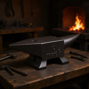 Enclume en acier moulé à cornet unique 10 kg, outil de forgeage de qualité industrielle pour fermeurs, base stable, haute dureté - Product Image 2