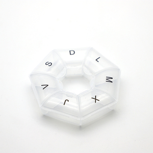 7 giorni settimanali organizzatore di pillole scatola colorata per una settimana a forma di petalo pillola intelligente/scatola di medicinali - Product Image 5