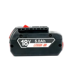 18V 5.0Ah batteria agli ioni di litio per Bosch BAT609 BAT610G BAT618 BAT618G BAT612