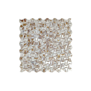 Mosaico de Vidrio Amarillo Natural Cuadrado de 10 mm, Impermeable, para Decoración de Paredes de Baños, Hoteles, Salones y Hogares - Product Image 1