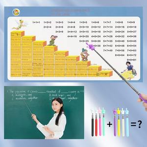 Bâton <span class=keywords><strong>télescopique</strong></span> en acier inoxydable, fouet d'enseignement pour lecture de doigts pour enfants, stylo fouet d'enseignement à la maison de l'enseignant pendant les cours - Product Image 4