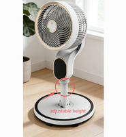 Ventilateur de ventilation à moteur AC, oscillant, 6 vitesses, minuterie 7H, pour la maison, la chambre à coucher, le salon