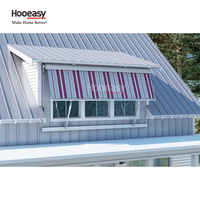 Auvent rétractable Hooeasy à demi-cassette, auvent de balcon, fenêtre, bras pivotant fixe, auvent à bras rabattable