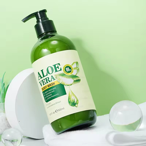Gel de ducha de aloe vera de marca propia OEM en oferta, hidratante profundo, limpiador, blanqueador de piel, gel de ducha para adultos - Product Image 3