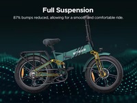 Bicicleta Eléctrica de Montaña para Adultos con Motor Trasero de 250W, 48V, 16Ah, Doble Suspensión y Amortiguación Completa, Modelo Bike Engine Pro 2.0