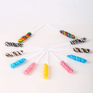 Xoắn ốc Kẹo cứng bánh kẹo Trung Quốc <span class=keywords><strong>Yiwu</strong></span> công ty của trẻ em giá rẻ Rose Lollipop Swirl Lollipop xúc xắc Lolly Xanh BONBON Halal - Product Image 1