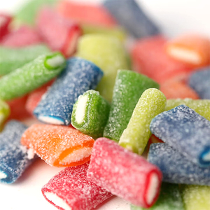 Bonbons gélifiés Halal en gros, saveur fruitée, en bâtonnets courts, bonbons acidulés en bande, boîte personnalisable en couleur - Product Image 5