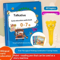 Lápiz de Lectura de Audiolibros para Educación Temprana de 2 a 6 Años, Juguete Bilingüe de Lectura por Indicación, Batería de Litio Educativa Inteligente