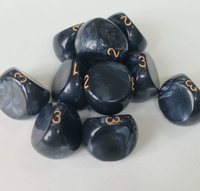 Ensemble de dés polyédriques Magicraft personnalisés en résine écologique, bois, acrylique et métal avec logo personnalisé D20 pour jeux DND, 7-9 pièces
