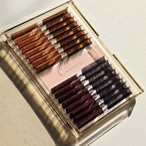 Abonnie Soft 003 <span class=keywords><strong>Cils</strong></span> classiques en soie marron, plateaux de <span class=keywords><strong>cils</strong></span> en cachemire mat marron, extensions de <span class=keywords><strong>cils</strong></span> - Product Image 5