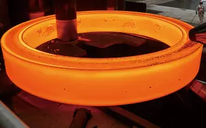 Neumático de horno de acero al carbono 42CrMo Anillo de rodamiento de forja Neumático de anillo de soporte rotativo para horno rotativo