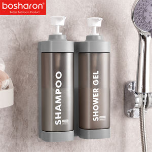 Usine hôtel salle de bain cuisine distributeur de savon liquide 500ml * 2 ABS PET presse sous-bouteille distributeur de <span class=keywords><strong>Gel</strong></span> support mural de <span class=keywords><strong>Gel</strong></span> <span class=keywords><strong>douche</strong></span> - Product Image 1