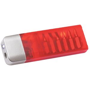 <b>LED</b> <b>Light</b> Pocket Screwdriver Set Precision Carbon Steel Bits 6 in 1 Mini Electronics Repair Tool Kit Portable Hardware Set - Product Image 3
