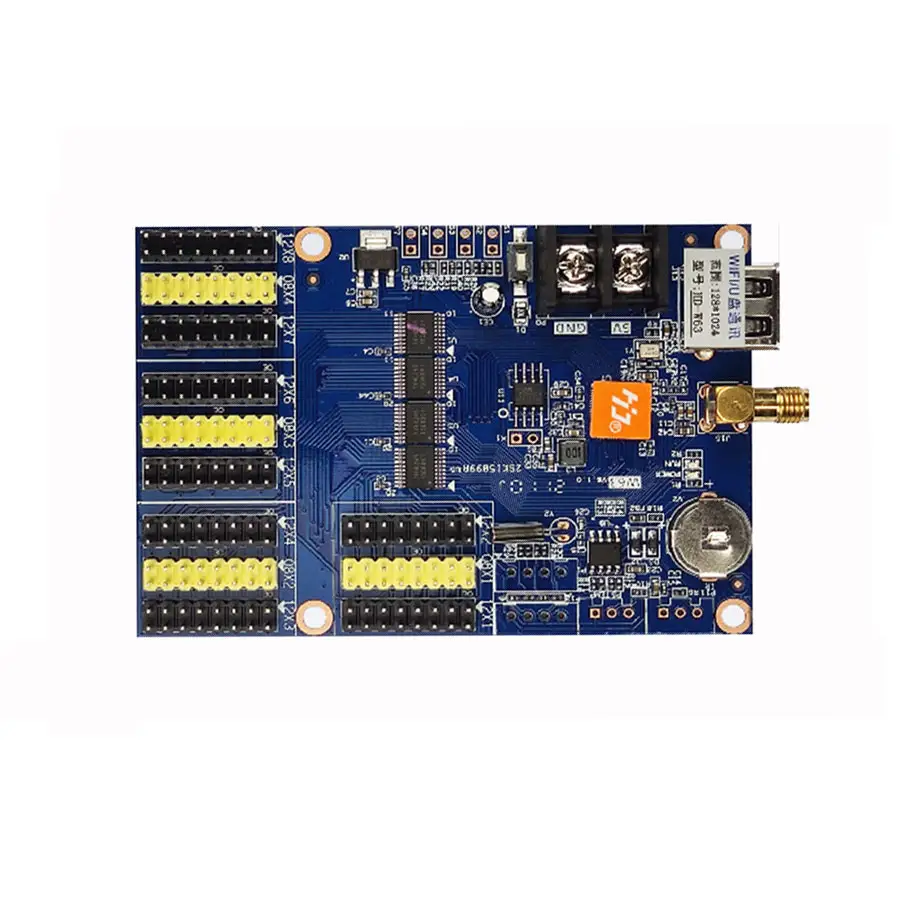 Huidu Single Dual Color WIFI Control Card HD-W63 Use For P10 Single Color Led Module Display Screendandan