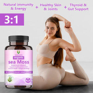 Vente chaude Haute Pure 1405MG Capsules De Mousse De Mer Organique Soutient La Peau Des Articulations Saines Et Stimule L'Énergie Immunitaire Naturelle Pour Adulte - Product Image 6