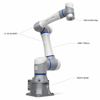 Robot collaboratif DOBOT CR20A à 6 axes, charge utile élevée de 20 kg, 1700 mm, pour l'entretien de machines, la palettisation, avec capteurs de sécurité
