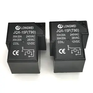 A (Electronic Components integrated circuit)JQX-15F (T90) 12VDC 5VDC 24V 20A 30A 6 pin 24v Relay