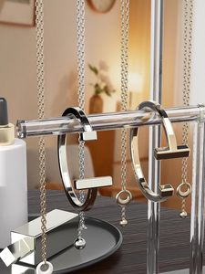 Acrylic đồ trang sức vòng cổ tổ chức chủ cho phụ nữ, Vòng Đeo Tay hiển thị đứng cho các nhà cung cấp, rõ ràng lưu trữ móc áo cho vòng cổ nhỏ - Product Image 4