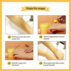Le gommage au curcuma est un gommage corporel <span class=keywords><strong>sans</strong></span> <span class=keywords><strong>alcool</strong></span> qui adoucit la kératine et éclaircit le teint - Product Image 3