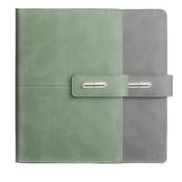Weihnachten Corporate Custom Colors Orange A5 Notebook mit USB-Flash-Laufwerk Geschenk box Pen Set Flasche