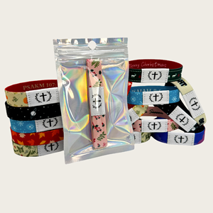 أساور معصم قابلة لإعادة الاستخدام بشعار مخصص، ذكية بتقنية RFID وNFC مع شريحة 213 للتحكم في الوصول، أساور مرنة منسوجة بتقنية NFC - Product Image 3