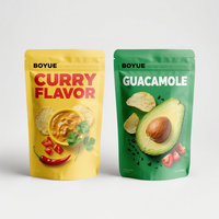 Sachet Doypack en plastique Mylar pour emballage alimentaire, avec impression personnalisée, pour protéines, fruits secs, noix de coco et noix de cajou