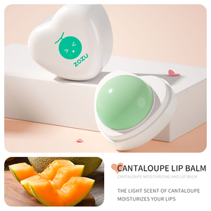 Baume à lèvres hydratant ZOZU Private Label, goût fraise pêche, baume à lèvres en boule, baume à lèvres bio - Product Image 5