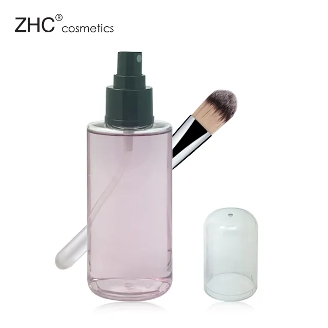 RH1216 liquid brush cleaner sprayed makeup