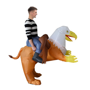 Trajes de boneca animal para Halloween, dia da independência, festa, águia, <span class=keywords><strong>griffin</strong></span>, fantasia de mascote, adereços engraçados, roupas de equitação, fantasia inflável