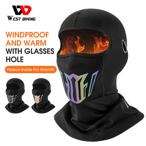 WEST BIKING – Protection contre le <span class=keywords><strong>froid</strong></span> pour l'hiver, polaire chaude et à haute élasticité, <span class=keywords><strong>masque</strong></span> de cyclisme confortable et doux qui évacue l'humidité - Product Image 3