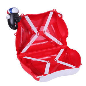 red shaun the sheep ride-on suitcase cartoon trolley luggage for children - Product Image 5