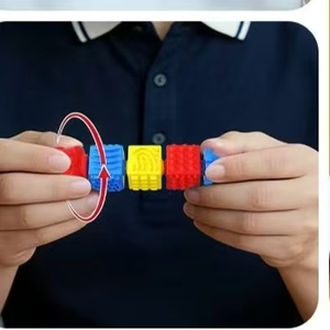 Jouet de dentition pour bébé en silicone souple non toxique, à assembler soi-même, jouet anti-stress pour cadeau de naissance - Product Image 3