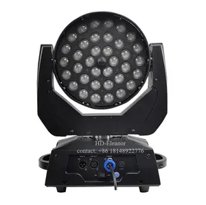 كشاف LED للنوادي 360 واط أحمر أخضر أزرق أزرق 4 في 1 36 مصباح DMX 512 شعاع كشاف متحرك لأسطح المسرح للحانات والديسكو دي جي KTV