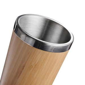 Wood Travel Insulated Coffee Cup Stainless Steel Bamboo <strong>Mug</strong> With Lid <strong>Cool</strong> Coffee <strong>Mugs</strong> - Product Image 6