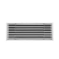 Grille d'aération centrale en plastique ABS pour climatisation, design minimaliste encastré sans bordure allongé