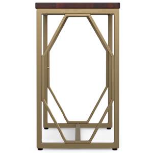 DB selma คอนยัคเฟอร์นิเจอร์ห้องนั่งเล่นสำเนียงตารางโลหะและไม้รวมกัน - Product Image 3