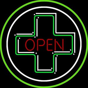 Insegna a Croce in Acrilico di Alta Qualità, Insegna al Neon Personalizzata, Insegna Luminosa a LED per Farmacia, Espositore da Esterno con Serigrafia, Luci al Neon - Product Image 1