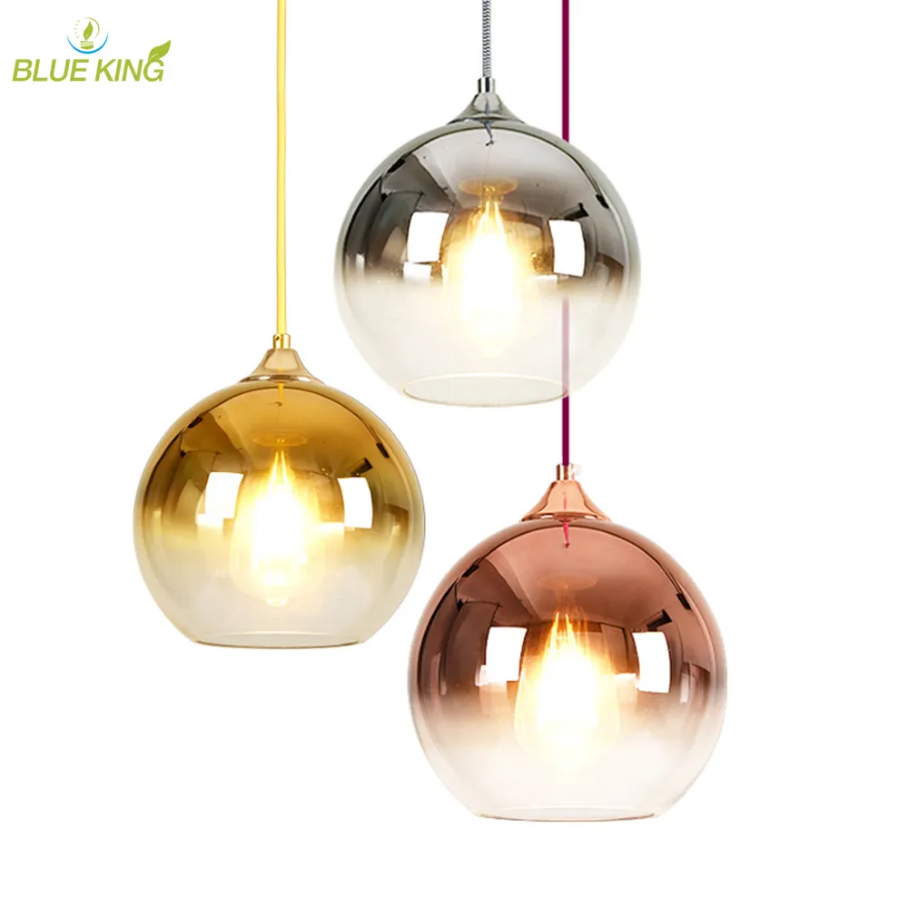 Lampe led suspendue en verre au design moderne, luminaire décoratif d'intérieur, idéal pour un salon ou un Restaurant