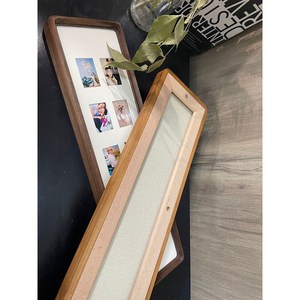 Wood Photo <b>Frame</b> 10 Grid 1 Inch Solid Walnut Rectangle Tabletop Children Baby Record Display New Chinese Style - Product Image 2