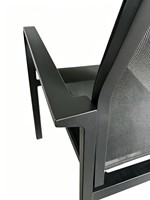 Ensemble de meubles de jardin en aluminium pour terrasse extérieure, table en acier et 4 chaises empilables, style bistrot