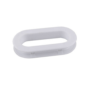 Tirador Multifuncional Ovalado de Plástico para Muebles, Puertas y Cajones - Fácil Instalación, Diseño Minimalista - Product Image 1