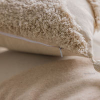 Innermor luxe blanc Boho tufté coton taie d'oreiller couverture classique décor à la maison avec motif de fleurs pour coussins et oreillers