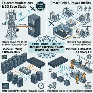 Serveur de temps NTP IEEE 1588 PTP, synchroniseur de temps GPS, récepteur GNSS haute précision avec OCXO double alimentation pour station de base 5G BBU - Product Image 3